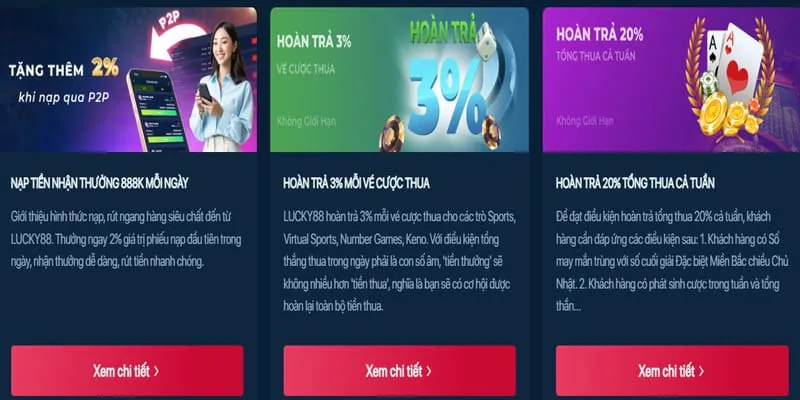 Ưu đãi thưởng nạp tiền